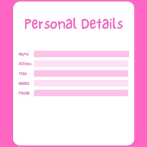 All-In-One Digital Planner, Pink and Purple Planner, Girls Planner, Annual Planner, Monthly Planner, Weekly Planner, Daily Planner