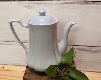 Vintage Johnson Bros Grey Dawn Light Blue Tea Pot