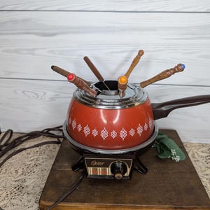 Vintage Oster Electric Fondue Set