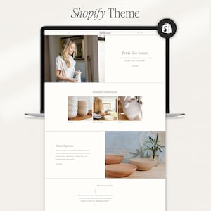 Aesthetic shopify theme minimal shopify neutral website craft shopify theme artist website template handmade soap store design farmhouse 2.0