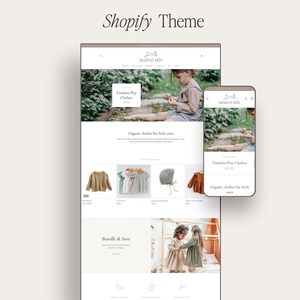 Kid shopify theme baby boutique shopify template luxury store design professional website template clothing retail luxury simple minimalist
