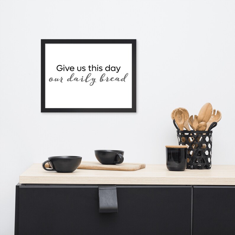 The Lord's Prayer Framed Matte Paper Poster Etsy