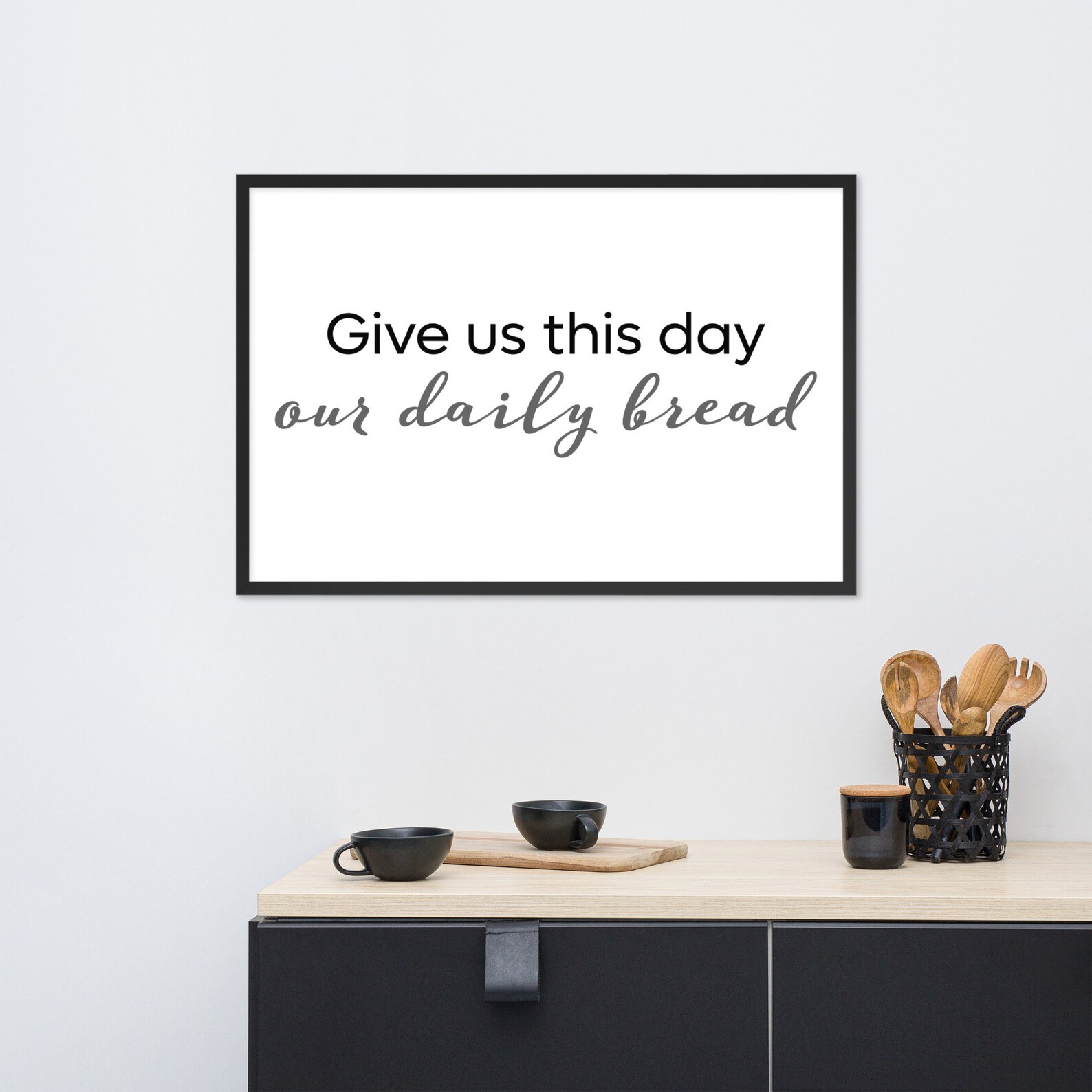 The Lord's Prayer Framed Matte Paper Poster Etsy