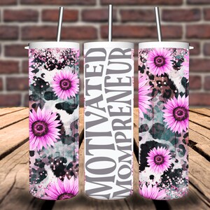 Motivierte Mompreneur 20oz Tumbler Wrap Design
