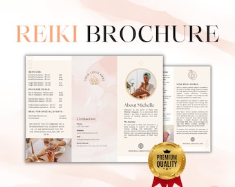 Reiki Brochure: Trifold Canva Template (11x8.5)