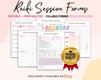 Reiki Forms Bundle – Comprehensive Reiki Client Forms Bundle for Reiki Practitioners