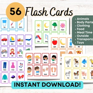 Schede didattiche stampabili per la scuola materna e prescolare / Schede didattiche per i più piccoli / Risorse di apprendimento precoce per bambini dai 2 ai 5 anni / DOWNLOAD DIGITALE