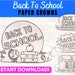 Back to School Paper Crown Hats | 1st Day of School Kids Craft Activity ...