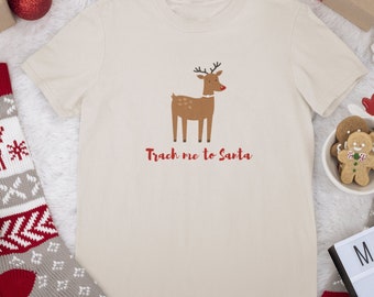 Trach me to Santa | Tracheostomy Christmas Shirt | Gift for Nurse or Respiratory Therapist | Unisex - Men & Womens Short Sleeve Tee