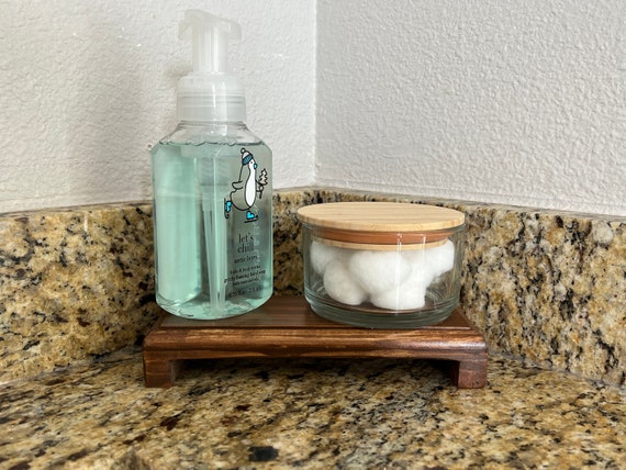 Farmhouse Soap Tray Pedestal Kitchen & Bathroom Decor WATER