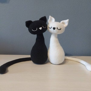 Yin Yang Amigurumi Cats