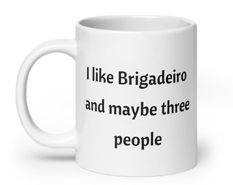 Taza de café divertida brasileña, regalo para brasileño, taza de café Brigadeiro, idea de regalo de Brasil, regalo de comida brasileña, regalo de amigo brasileño
