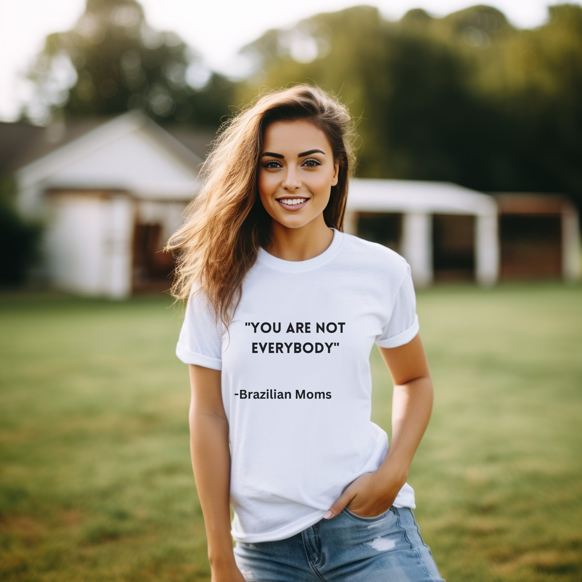 Tshirt pour maman brésilienne, t-shirt brésilien drôle, cadeau femme brésilienne, cadeau maman brésilienne