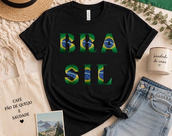 Brazil Shirt, Brazilian Flag T-Shirt, Brazil Pride Shirt, Gift for Brazilian, Brazilian Heritage Tee, Brazil Lover Shirt