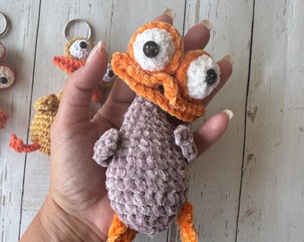 Crochet Duck Keychain Pattern: Amigurumi Farm Animal PDF (Digital Download)