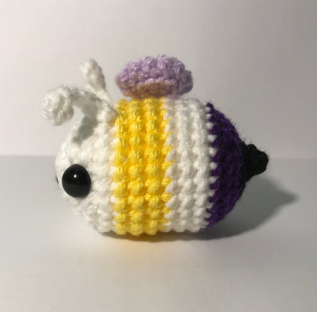 Non-binary Pride Crochet Bee Amigurumi Pride Pal Handmade - Etsy