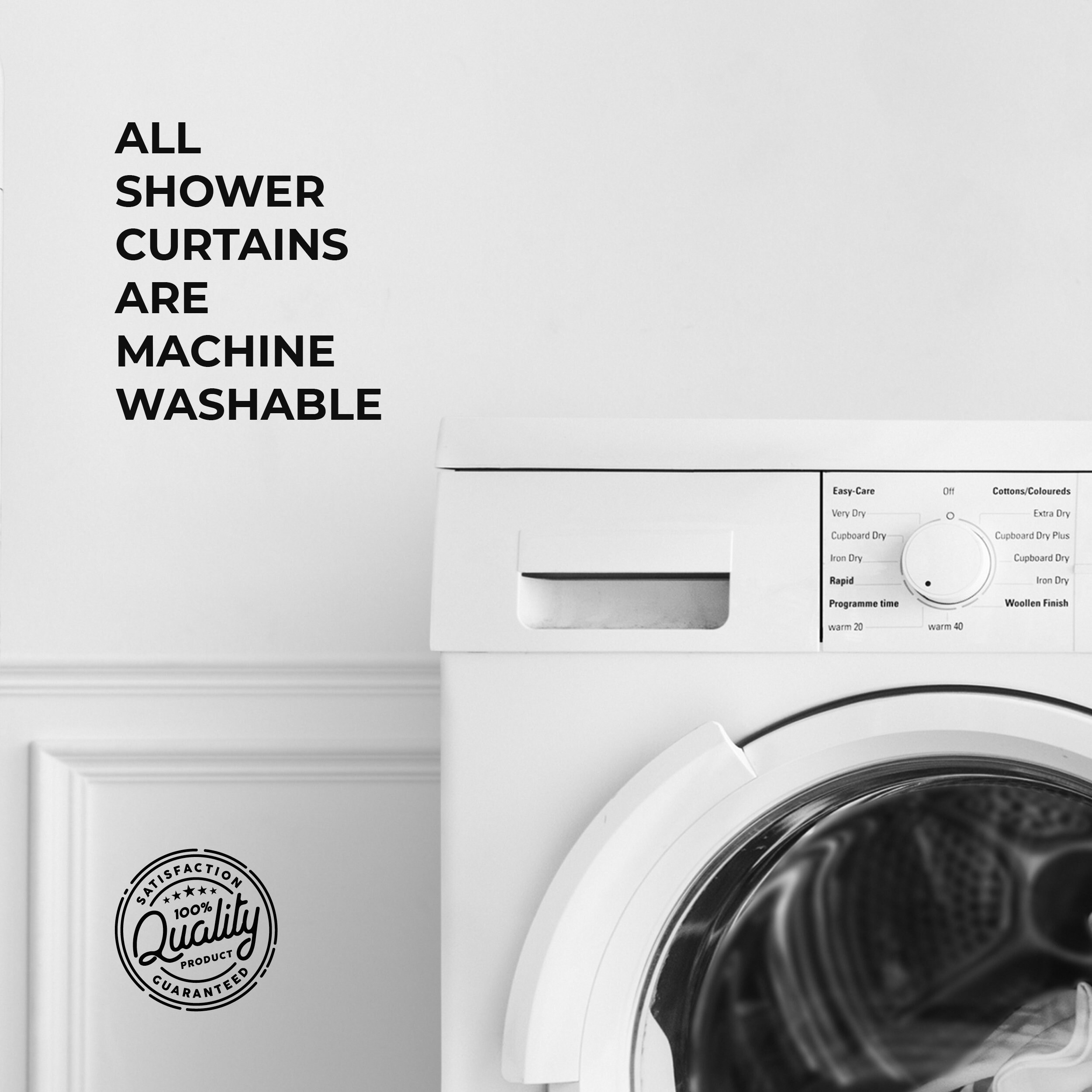 Colourful Cat Cartoon, Shower Curtain Bathroom, Shower Curtain