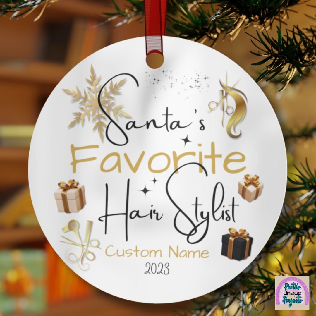 Personalized Hairdresser Ornament, Personalize Hairdresser Christmas