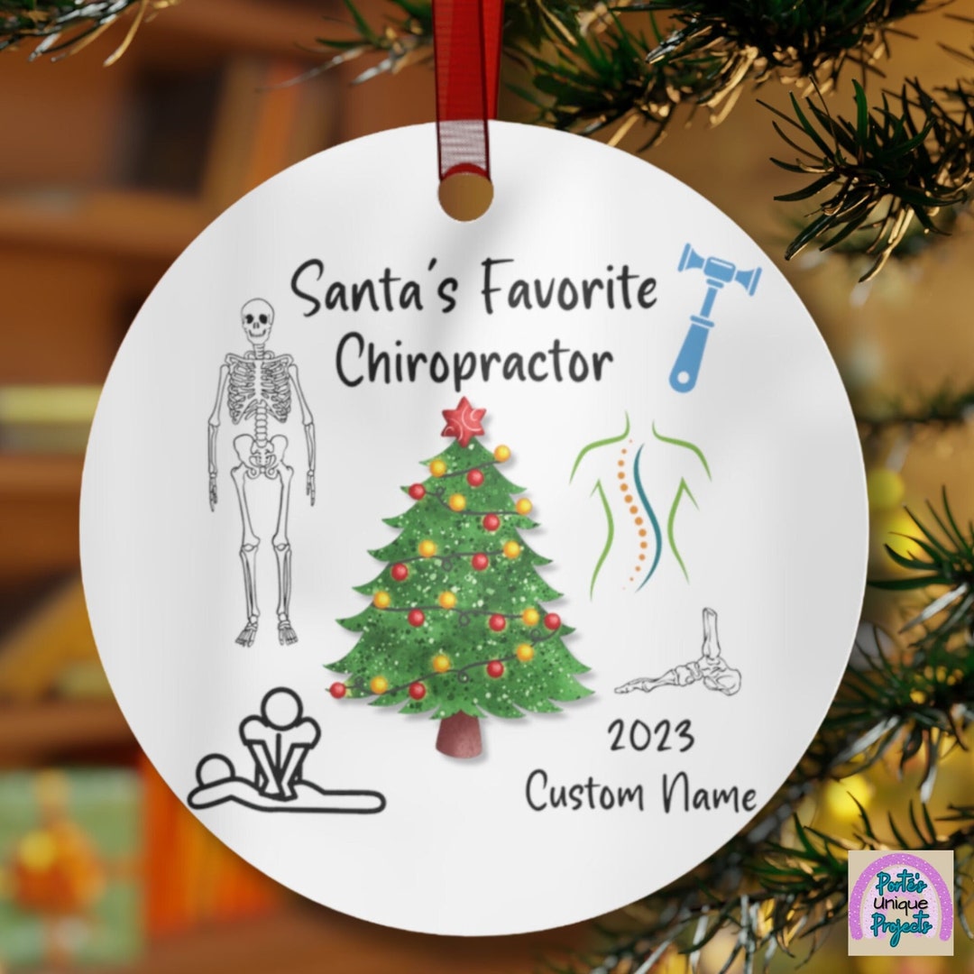 Chiropractor Christmas Ornament, Chiropractor Ornament, Custom Chiropractor Gift, Chiropractor