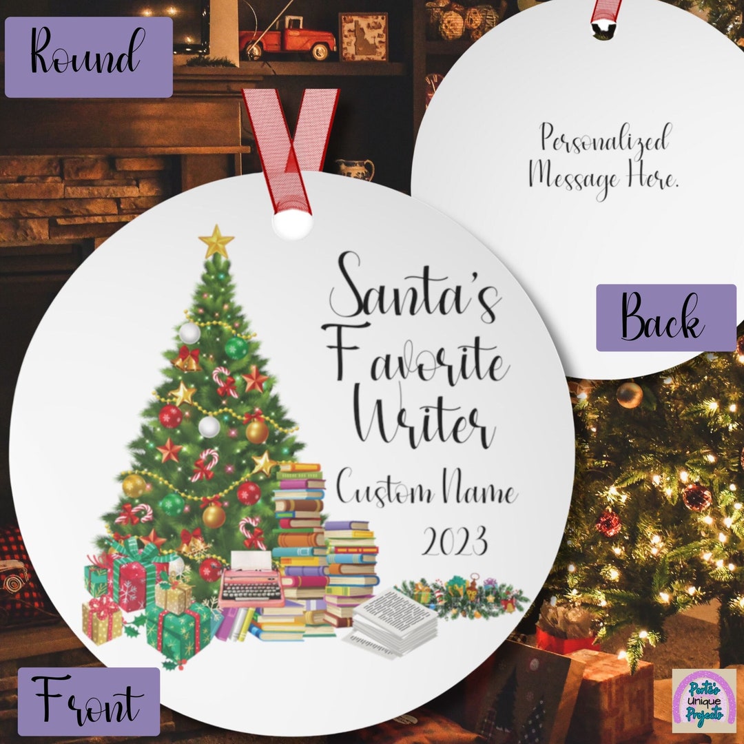 Writer Christmas Ornament 
