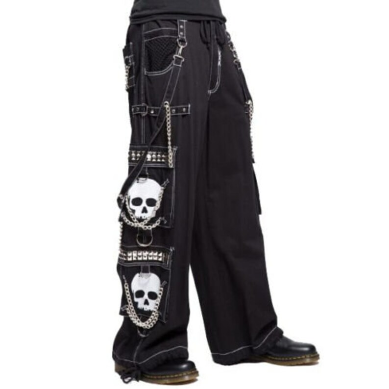 Super Skull Gothic Cyber Chain Goth Jeans Punk Rock Pants - Etsy