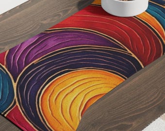 Colorful Waves Pet Mat: Plush, Absorbent, Non-Slip