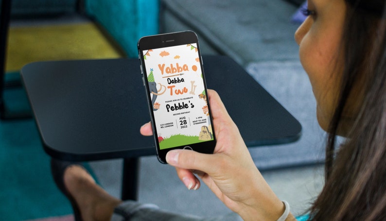 JeVenis Yabba Dabba Two Safari Birthday Decorations - Wild One Theme With Balloons & Banner For 2nd Birthday