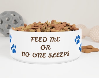 Ceramic Pet Bowl, Pet Bowl, Dog Bowl, Cat Bowl, Pet Plate, Gift for Pets, Personalized Pet Bowl, Custom Pet Bowl, Mealtime for Furry Friends