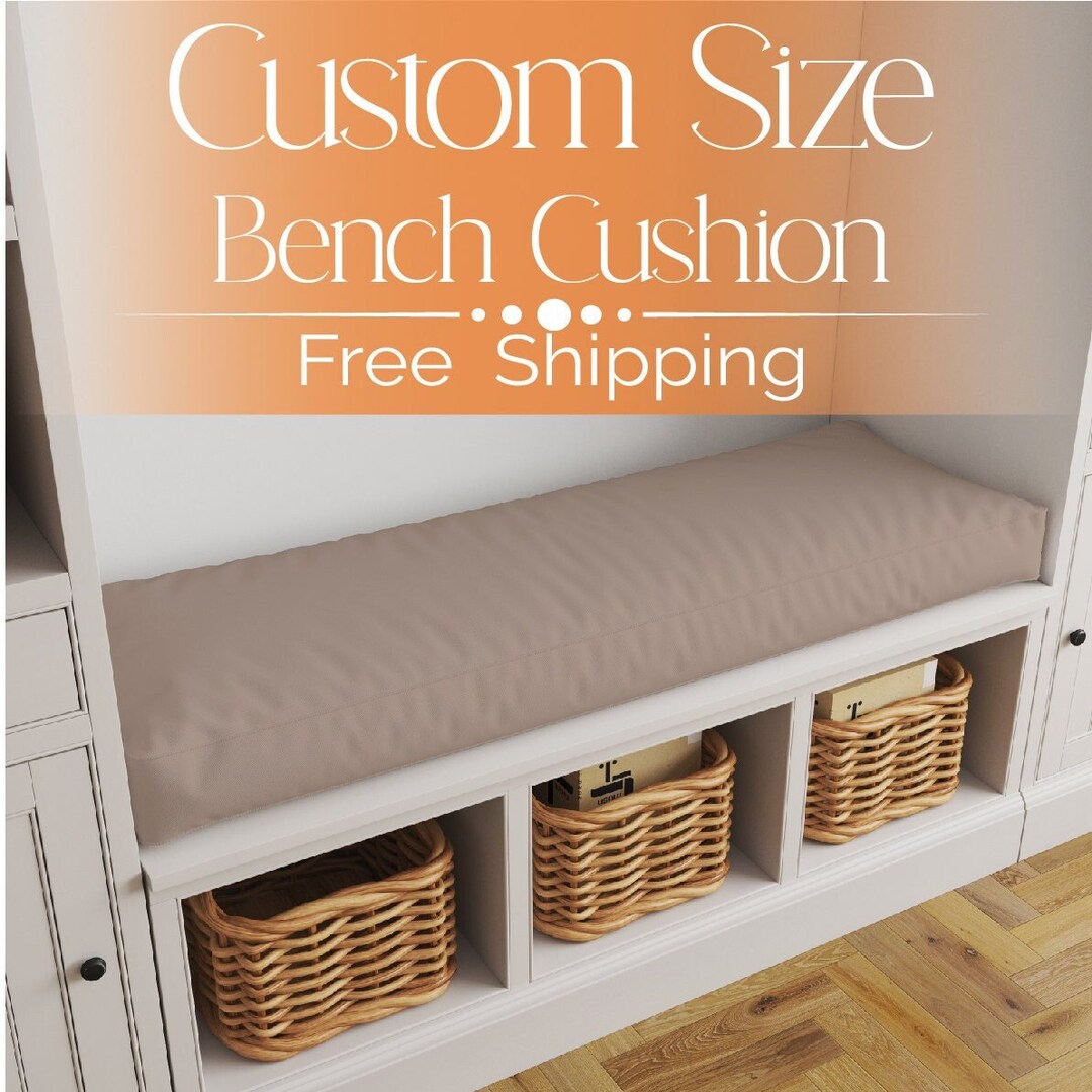 Custom Indoor Bench Cushion Any Size Window Seat Cushion Etsy