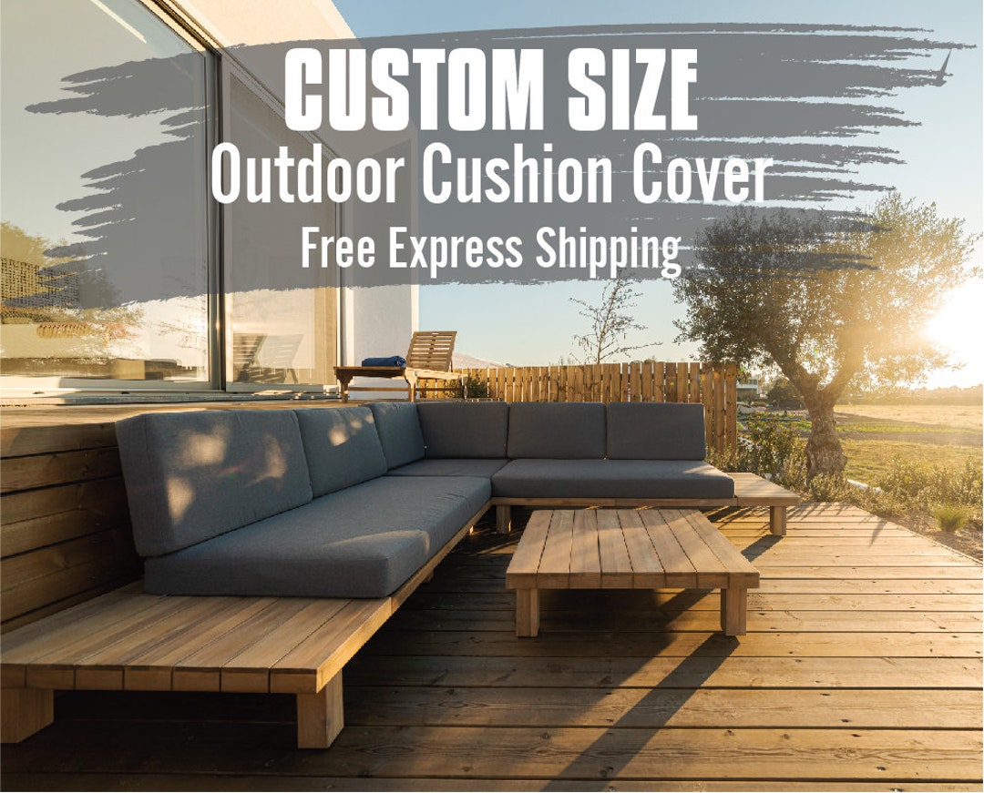 Custom Bench Cushion Cover With Sunbrella Fabric Waterproof Etsy