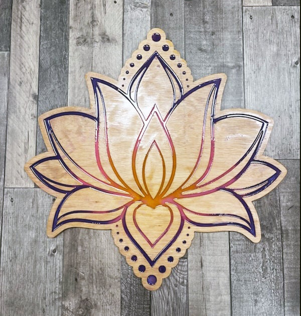 Fleur De Lotus bois Et