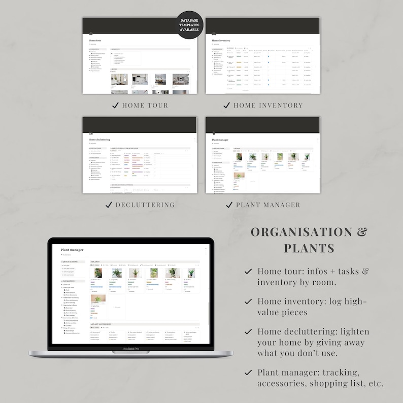 Notion Template Home Management, Aesthetic Life Planner, Cleaning Tracker, Home Maintenance, Household, Family Organization image 6