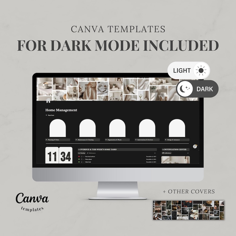 Notion Template Home Management, Aesthetic Life Planner, Cleaning Tracker, Home Maintenance, Household, Family Organization image 11