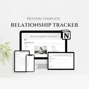 Notion Template Relationship Planner, Notion Aesthetic Relationship Health Planner, Couple Goals Planner, Notion Personal, Love Journal image 1