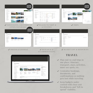 Notion template ultimate life planner | Notion life dashboard | Life planner Notion second brain | All-in-one Notion | Notion aesthetic image 6