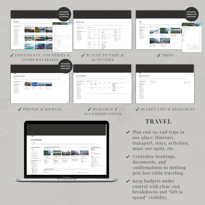 Notion template ultimate life planner | Notion life dashboard | Life planner Notion second brain | All-in-one Notion | Notion aesthetic image 6