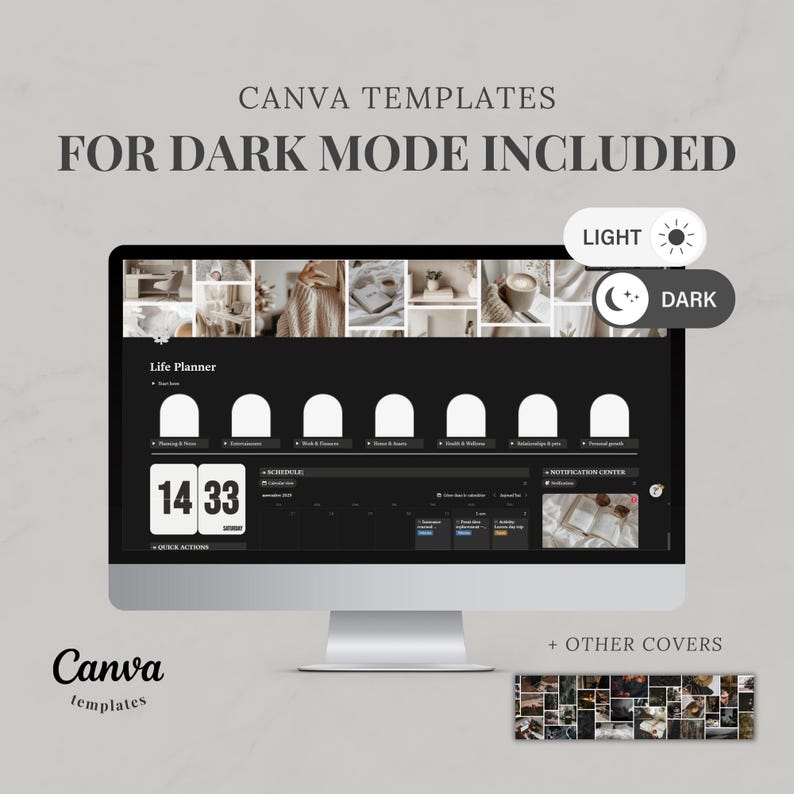 Notion template ultimate life planner | Notion life dashboard | Life planner Notion second brain | All-in-one Notion | Notion aesthetic image 16