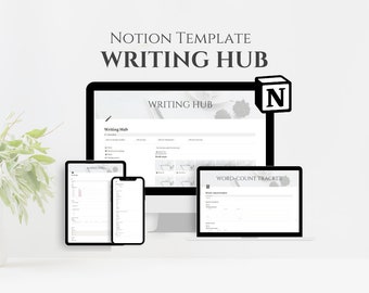 Notion template for writers, Novel Planner, Author Planner, Notion planner novel template, Novel writing, Writing planner Notion dashboard