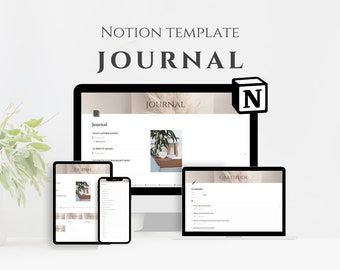 Planificateur de notions, modèle de journal, journal de bien-être, invites de journal, journal d'autosoins avec invites, journal quotidien de gratitude, santé mentale