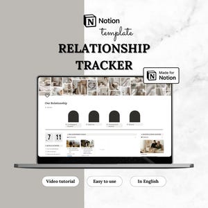 Notion Template Relationship Tracker | Couple Goals, Dating Planner | Self Care Dashboard | Love languages | Digital Download | In English