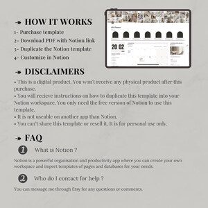 Notion template ultimate life planner | Notion life dashboard | Life planner Notion second brain | All-in-one Notion | Notion aesthetic image 14