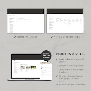 Notion Template Home Management, Aesthetic Life Planner, Cleaning Tracker, Home Maintenance, Household, Family Organization image 5