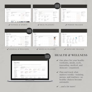 Notion template ultimate life planner | Notion life dashboard | Life planner Notion second brain | All-in-one Notion | Notion aesthetic image 11