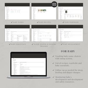 Notion Template Pregnancy Planner | Birth Plan, Baby Planner &amp; Journal | Baby Essentials ...