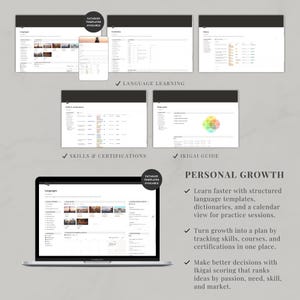 Notion template ultimate life planner | Notion life dashboard | Life planner Notion second brain | All-in-one Notion | Notion aesthetic image 13