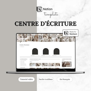Notion de modèle pour auteurs | Planificateur de fiction, profils de personnages et projets d'écriture livre | Tableau de bord Notion english