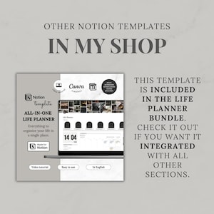 Notion Template Home Management, Aesthetic Life Planner, Cleaning Tracker, Home Maintenance, Household, Family Organization image 14
