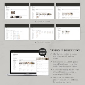 Notion Template GTD Planner | Getting Things Done Dashboard, Inbox for ...