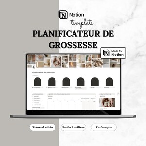 Template Notion Planificateur de Grossesse | Journal, Plan de Naissance | Tableau de bord | Essentiels bébé | Numérique, English