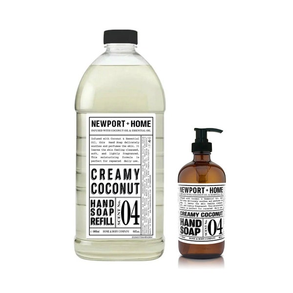 Newport and Home Hand Soap Refill, 2-Pack (Creamy Coconut)